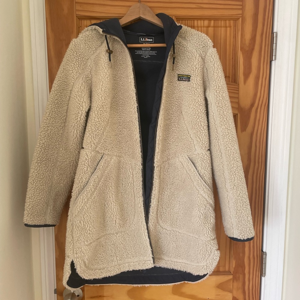Ll bean mount pile fleece jacket sz. M